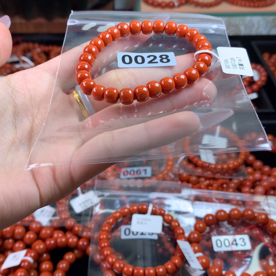 南红玛瑙手链未镶嵌0028