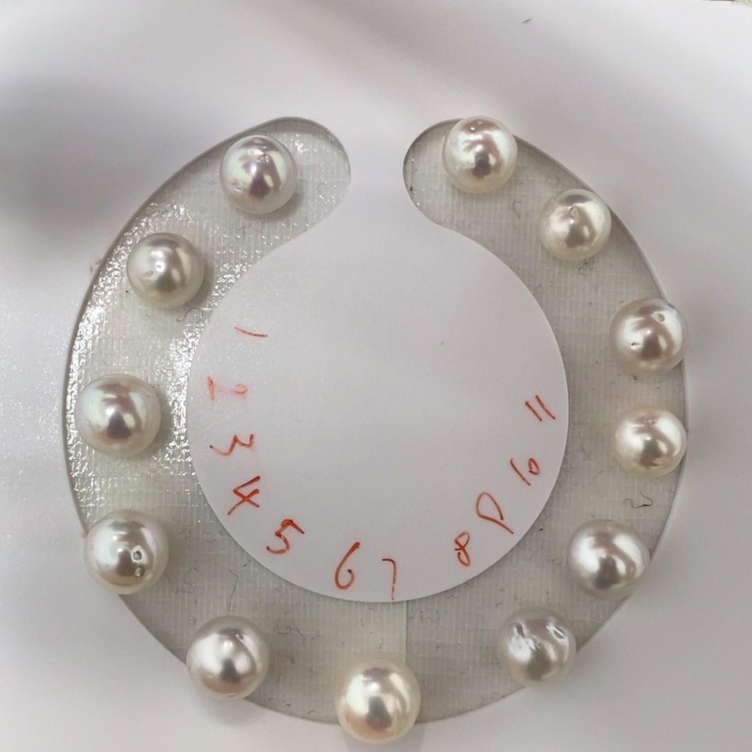 未镶嵌海水珍珠珠宝奇石满天星手链半成品8-10mm