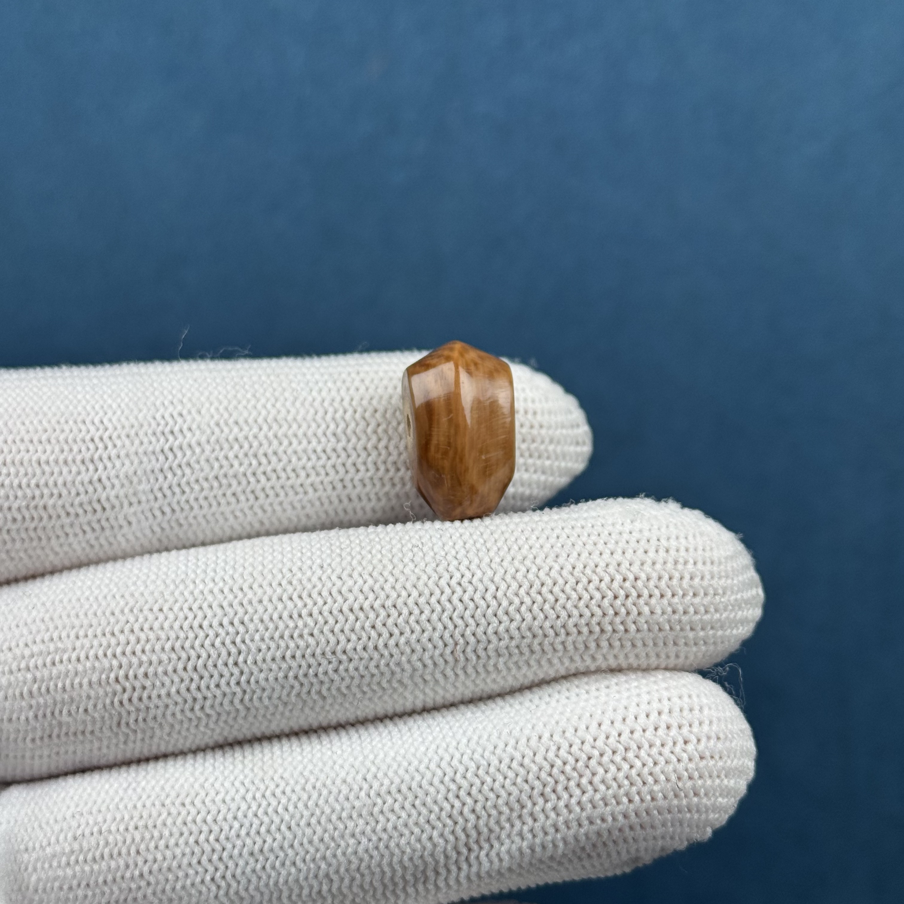 D70-47天然猛犸牙 咖料三通9.6*16.4mm支持复检假一罚十