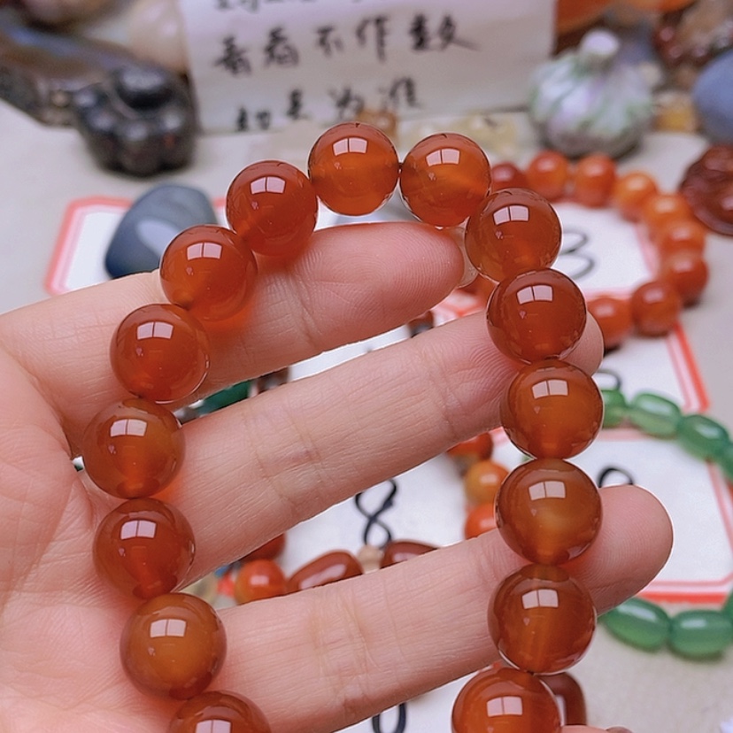 【闪购商品】未镶嵌玛瑙/玉髓珠宝半成品邪**子