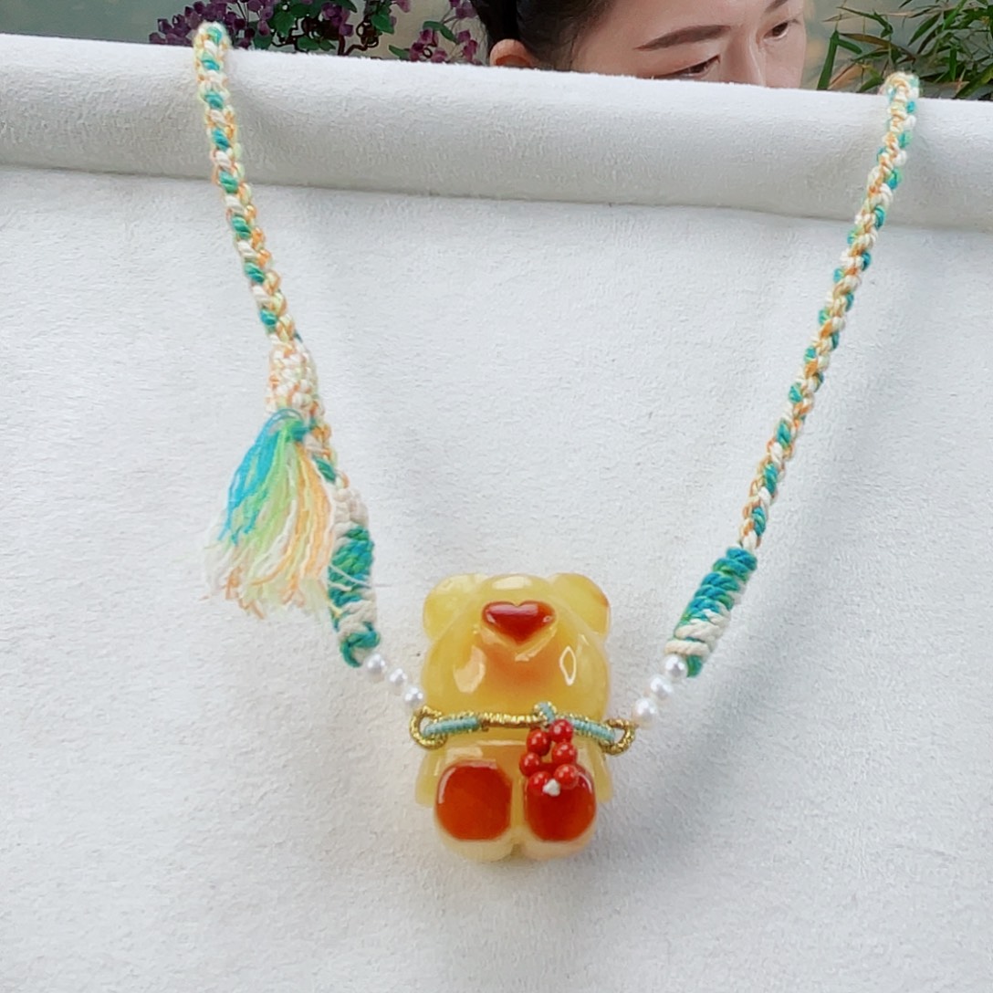 蜜蜡颈饰未镶嵌蜜蜡