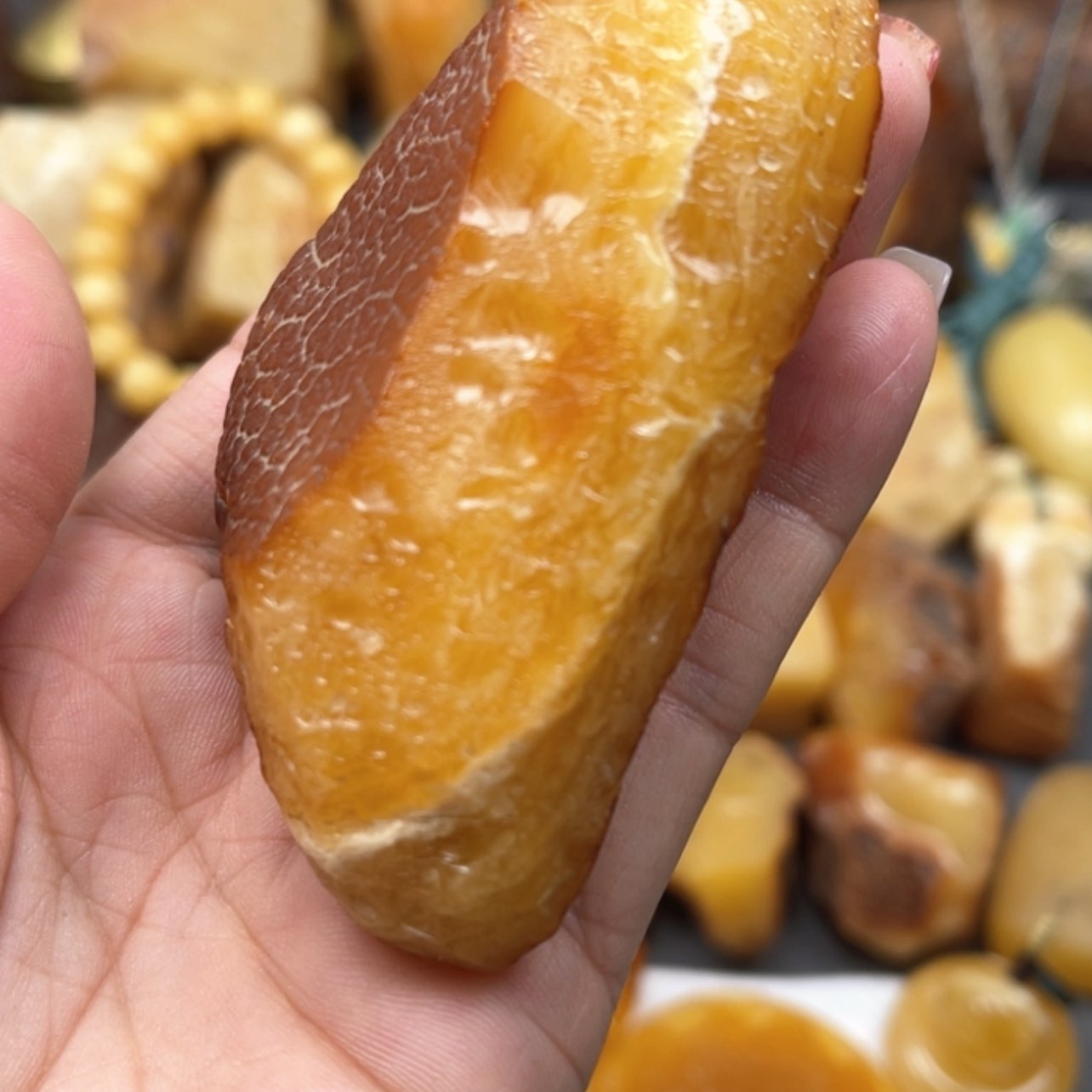 【闪购商品】未镶嵌定制琥珀天然琥珀蜜蜡原石定制