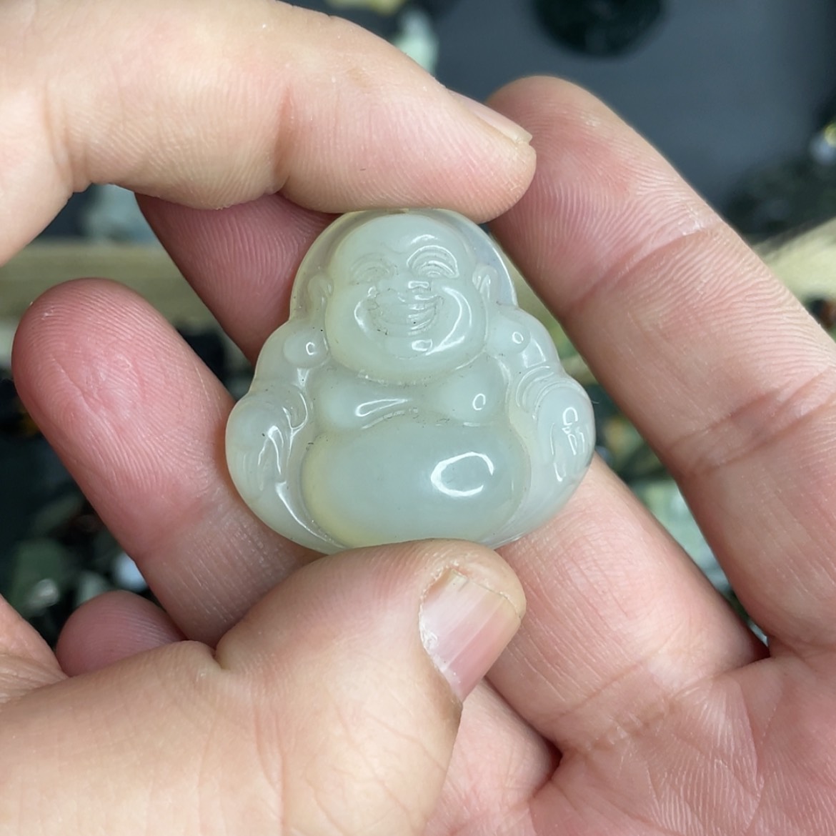 【闪购商品】岫玉颈饰未镶嵌肚佛