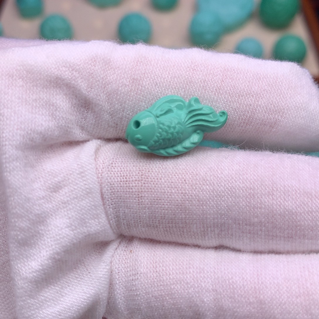 原生态散珠配珠小金鱼提溜卡10.6