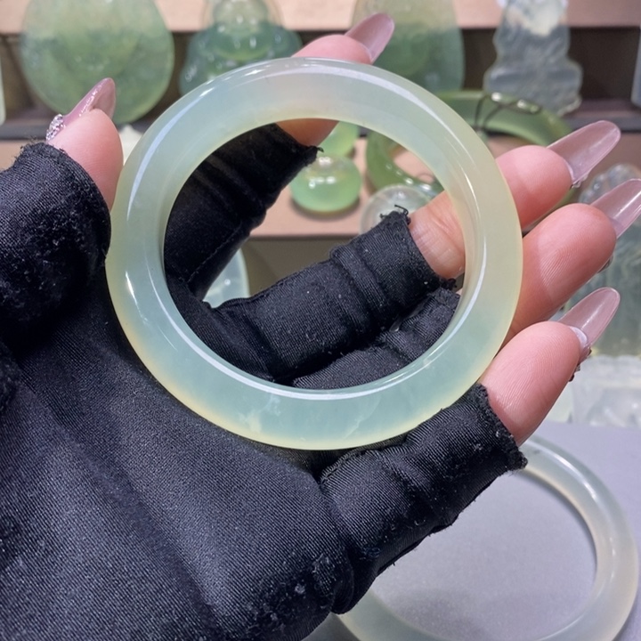 岫玉手镯未镶嵌@****&手镯