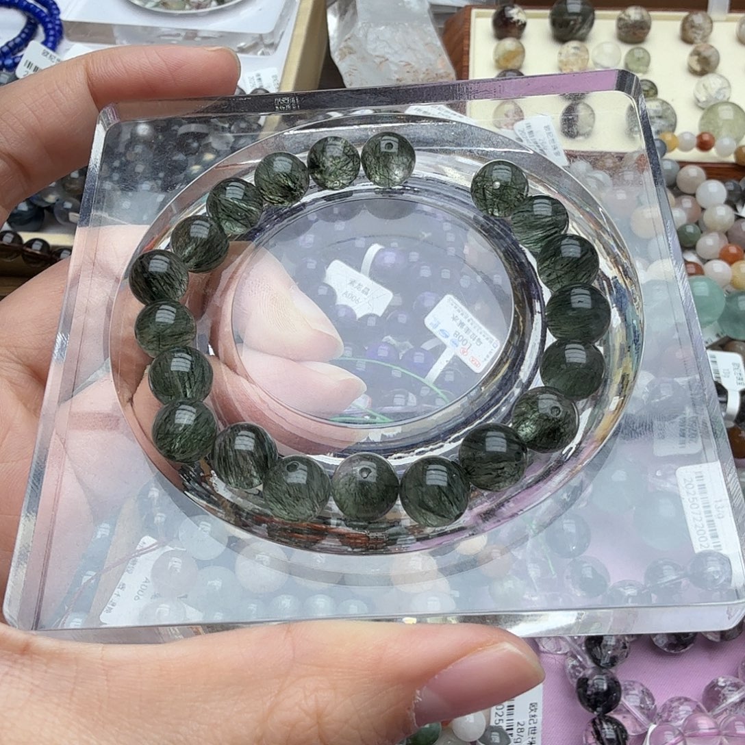 水晶未镶嵌手链绿发晶