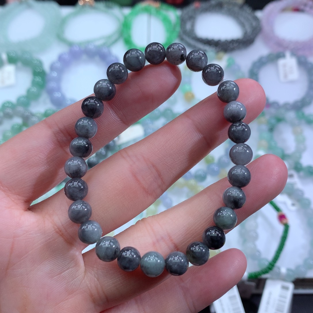 翡翠手链未镶嵌天然