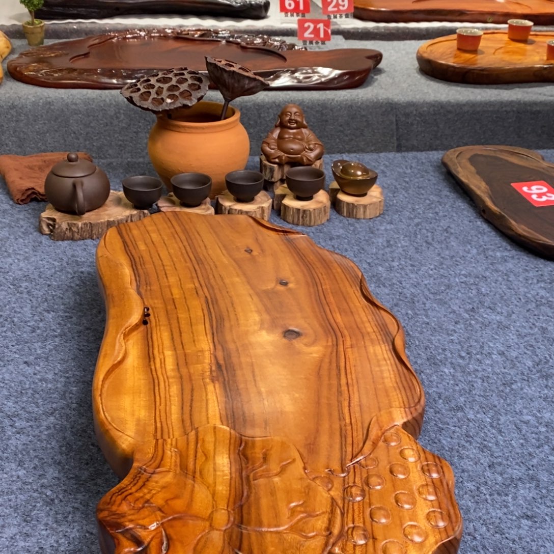 香樟木随行实木湿泡茶盘60*27*4.5