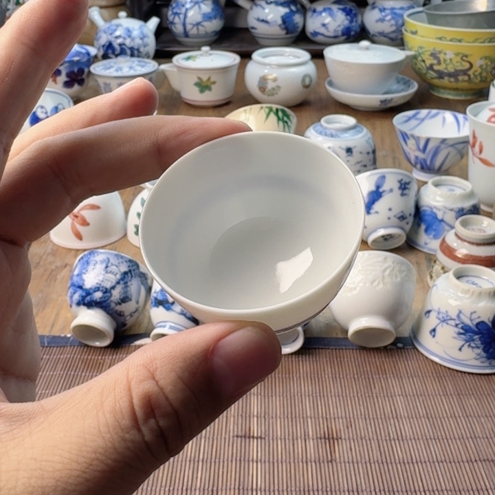 青花瓷器杯子茶具