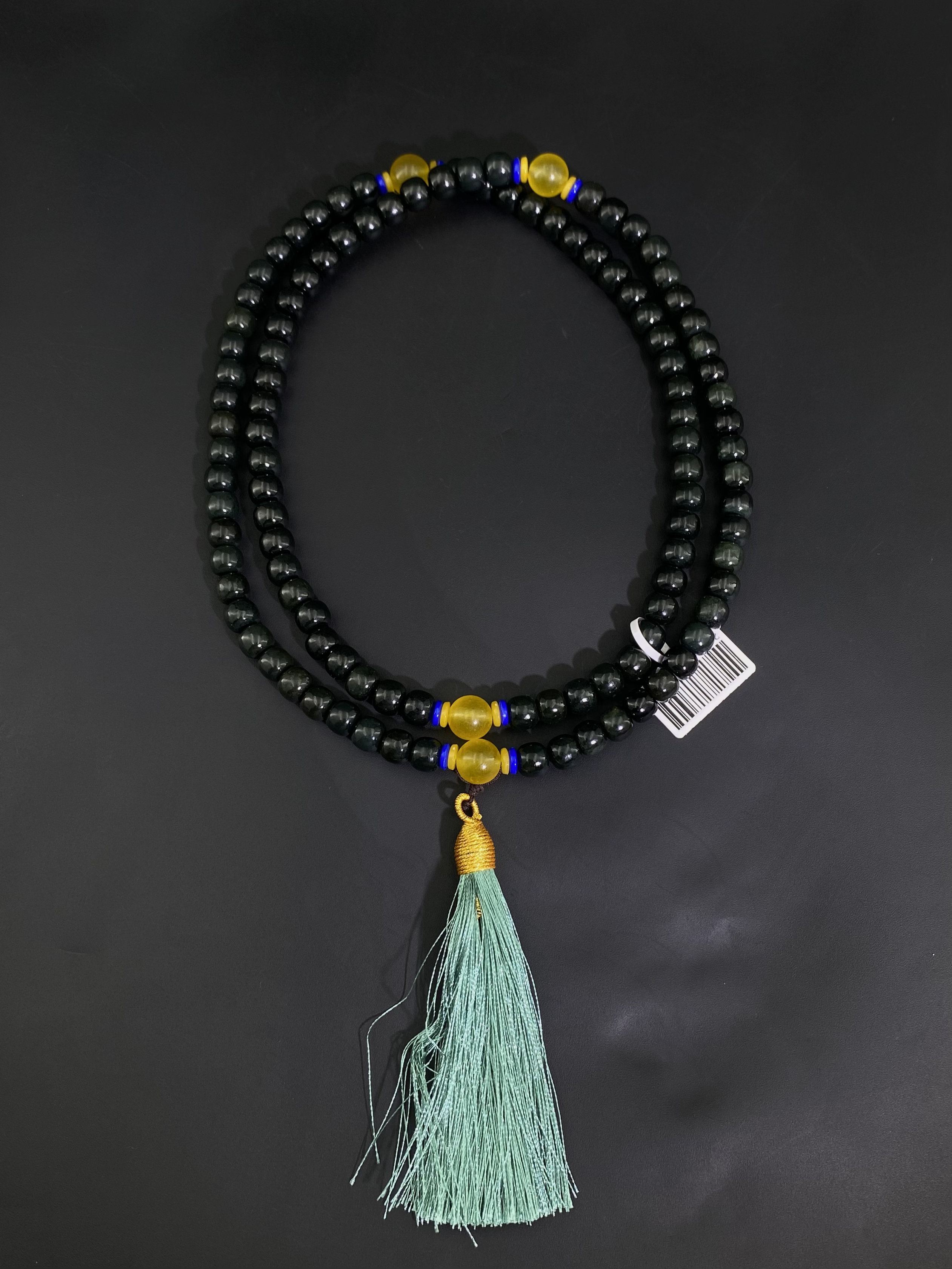 天然和田玉108项链