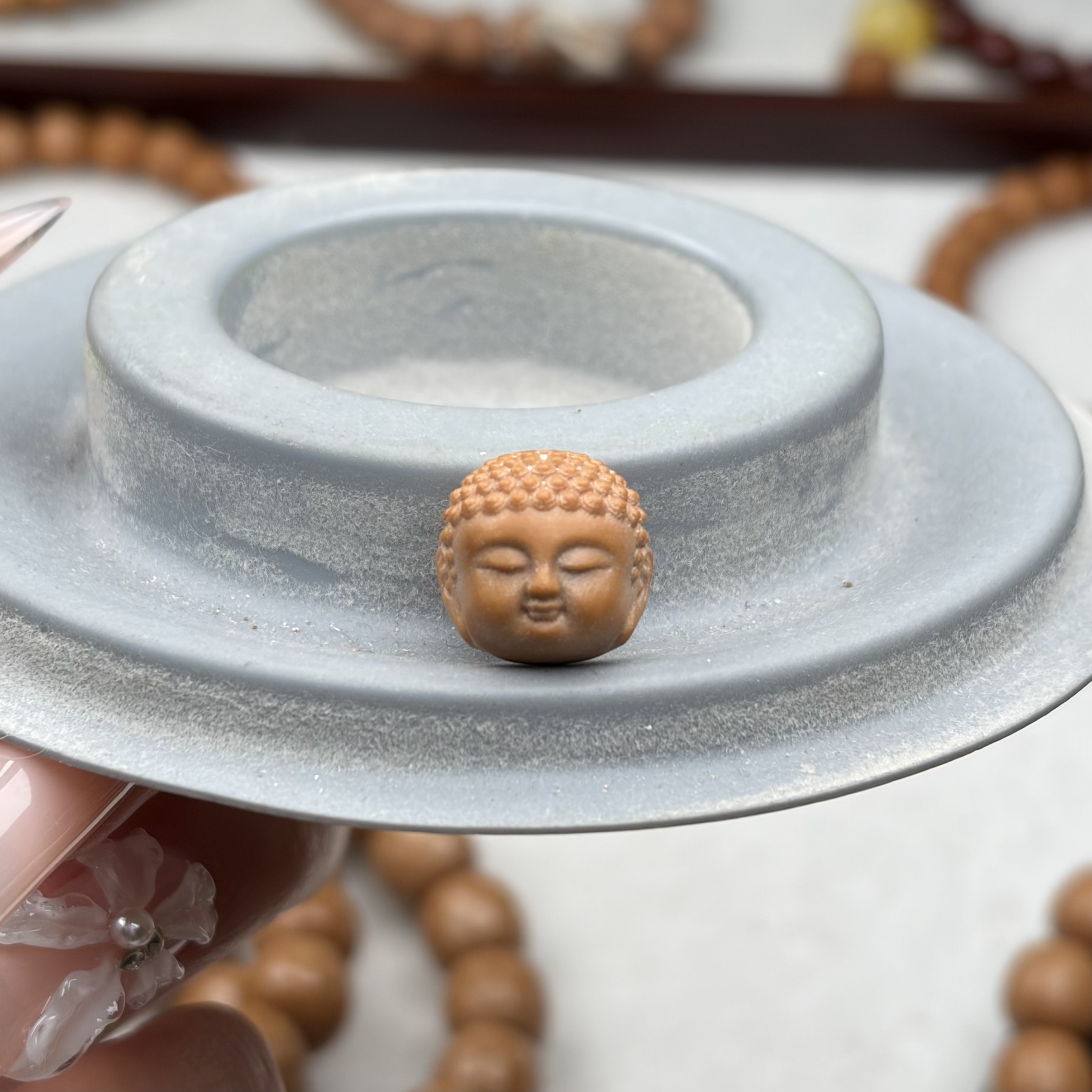 猴头核桃雕刻宝宝佛配饰尺寸14+mm