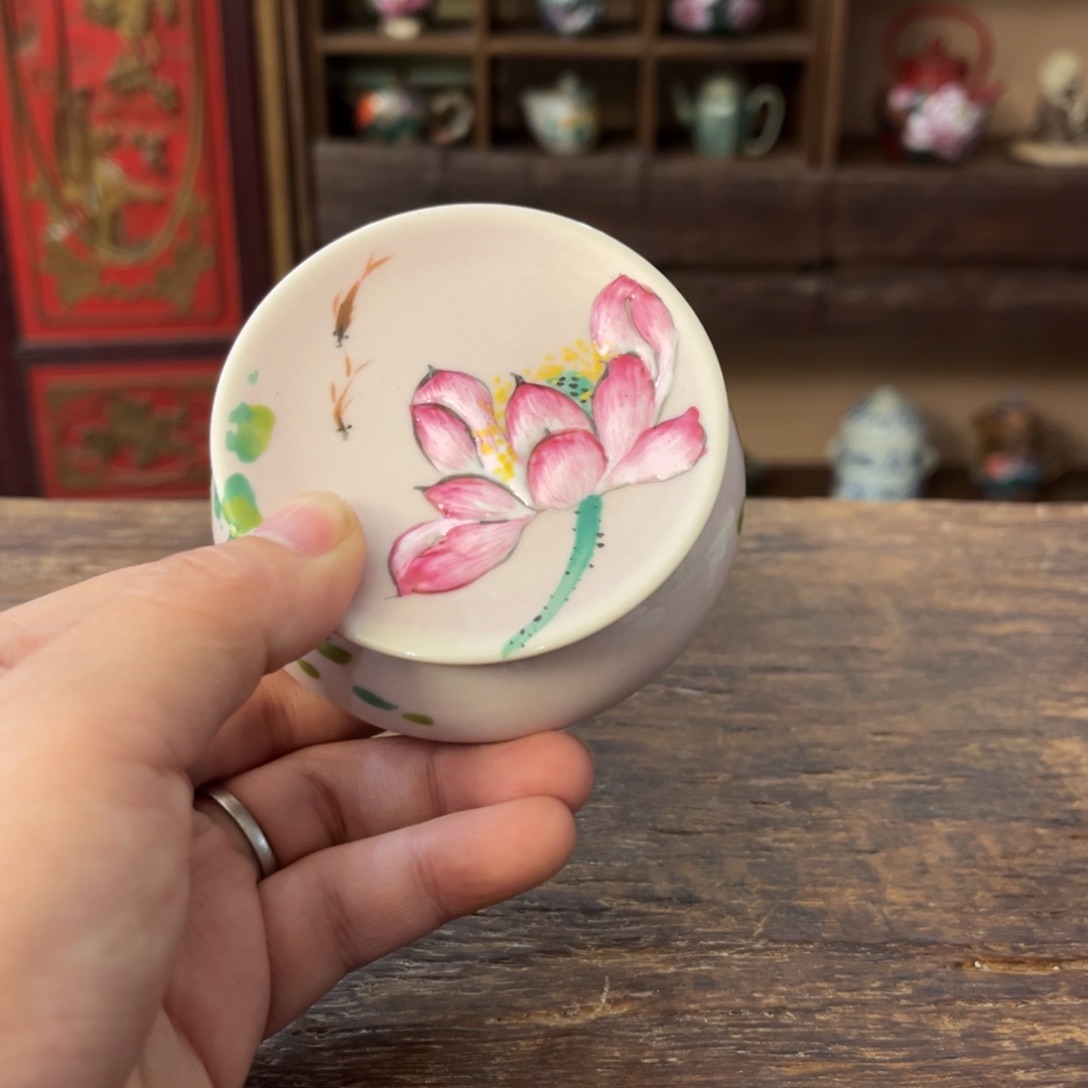 小***女柴烧手工手绘陶瓷