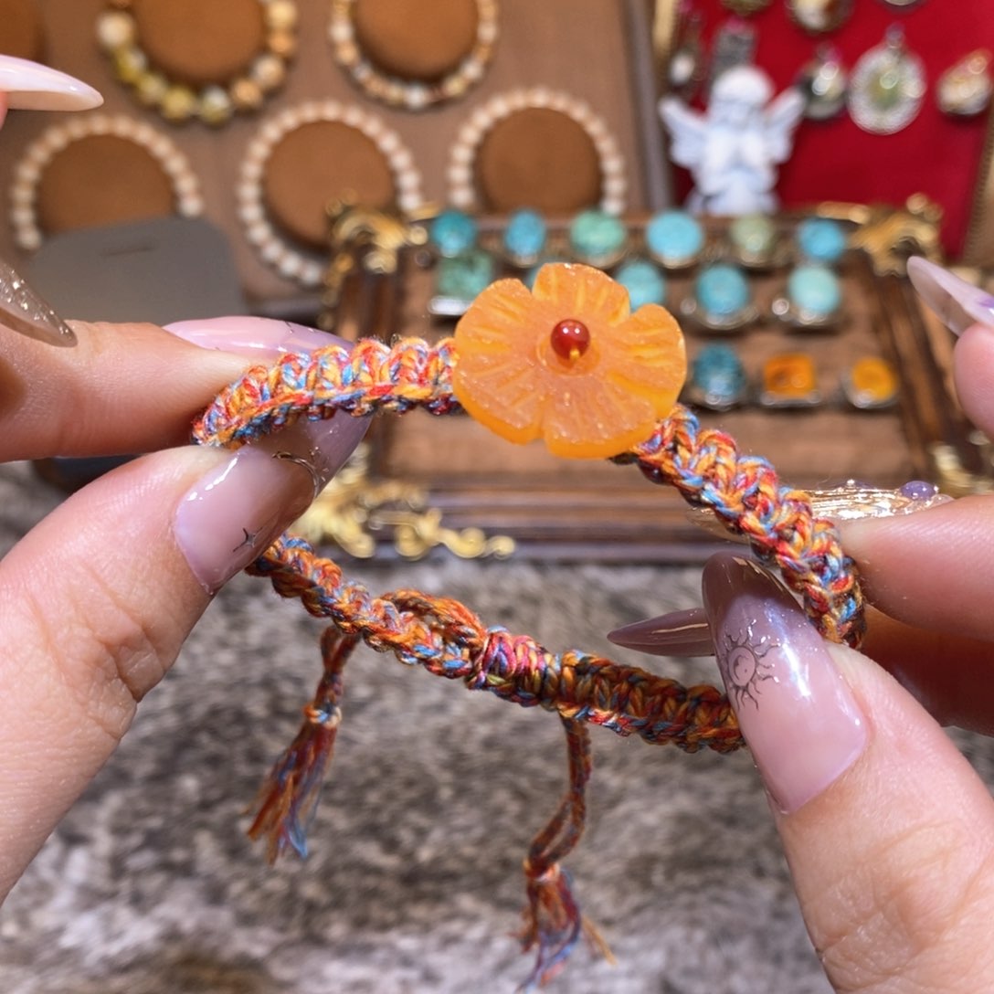 琥珀手链未镶嵌手链