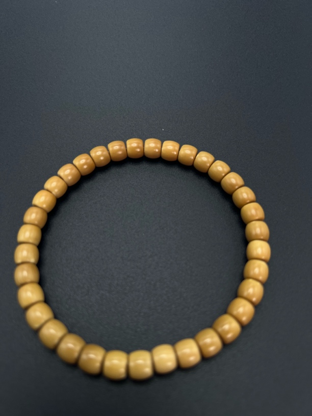 橄榄核手串超级6.6mm清水核尖直切单圈