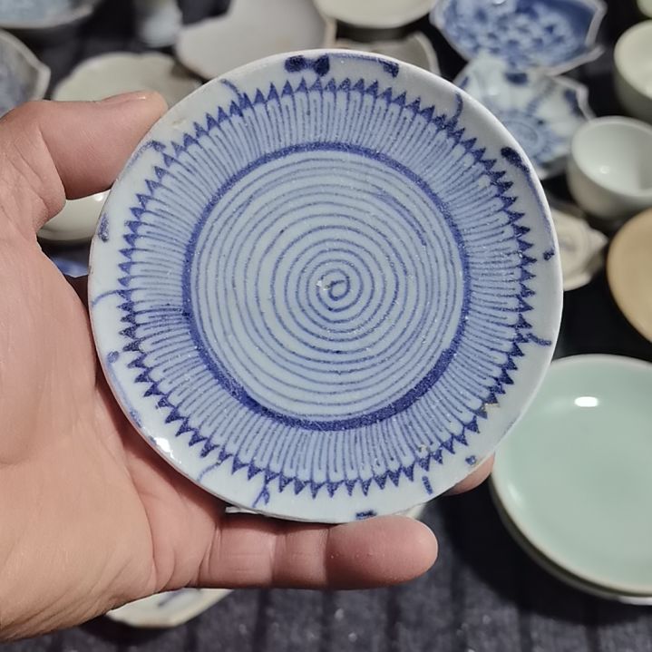 瓷片青花影青杯垫标夲