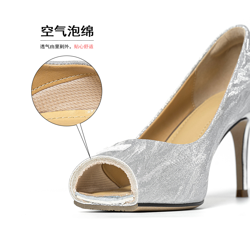 5公分【成人礼】法式高跟鞋婚鞋细跟尖头蝴蝶结款2025新款