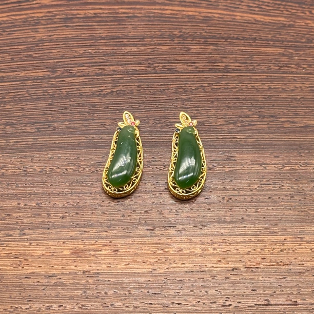 翰平珠宝1938/K 和田玉福瓜吊坠 多样性发其一/D