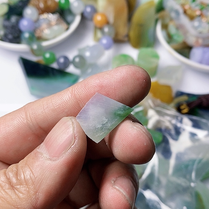 翡翠散珠天然翡翠A货