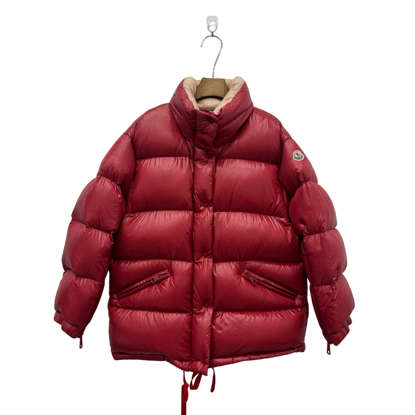 95新 MONCLER Callis 红色羽绒服 2码/95新/公价14000