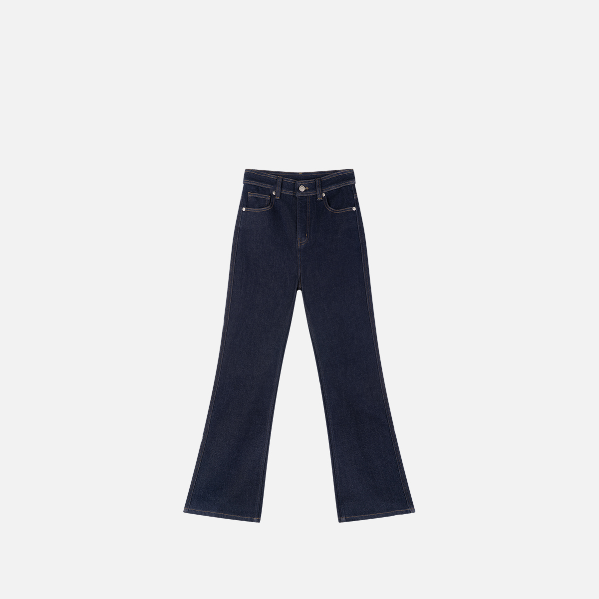 棉绵羊毛混纺百搭显瘦微喇牛仔裤672