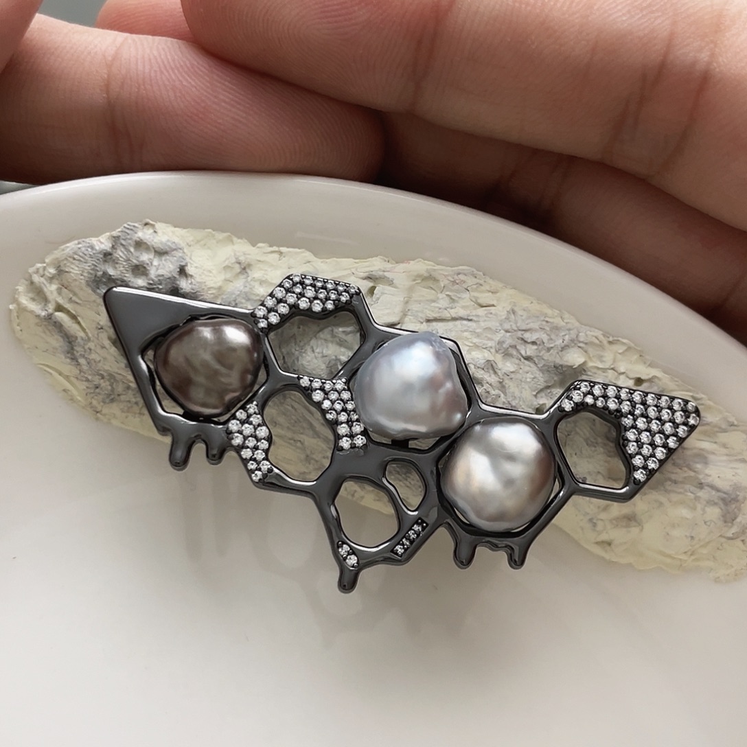 颈饰银S925镶嵌海水珍珠