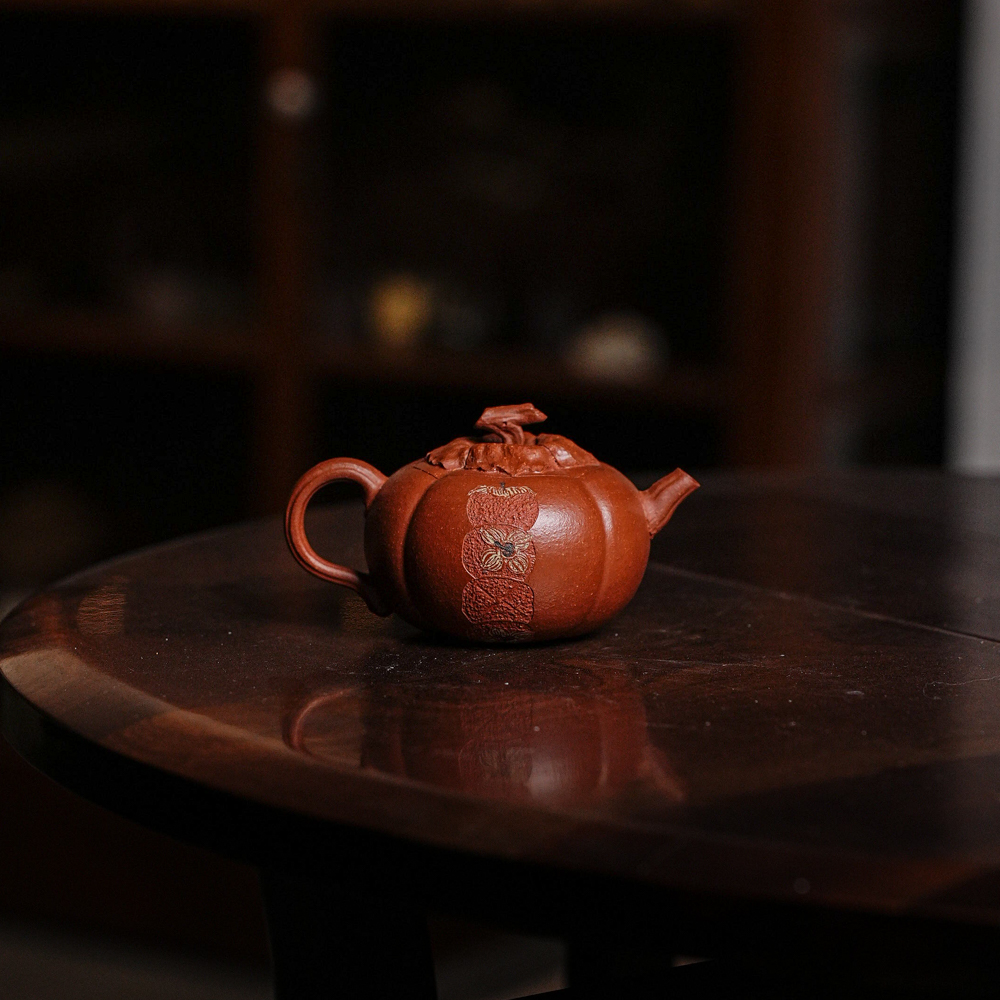 松泉茶器丨《有好柿 110cc》 紫砂壶  创意 dlh0015