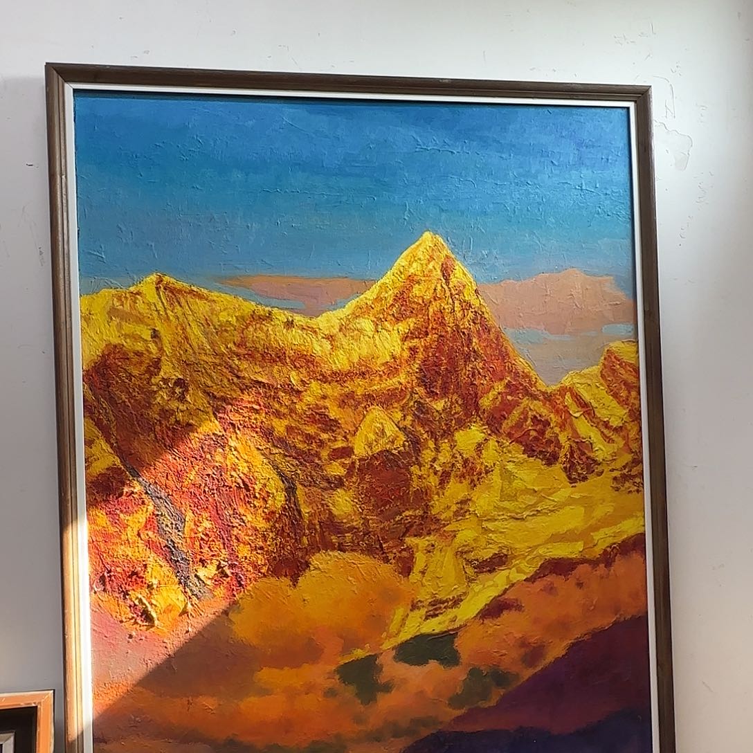 油画金山尺寸128+188cm