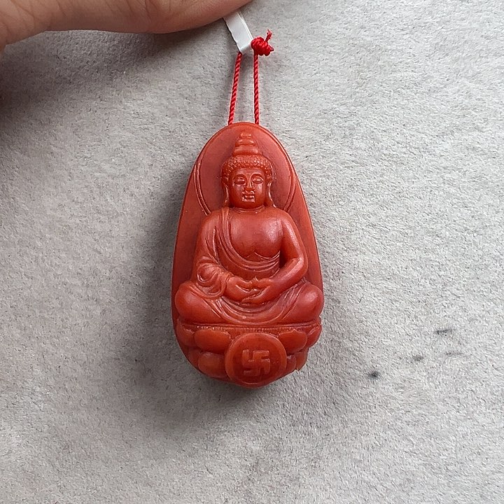 南红玛瑙未镶嵌吊坠凌*