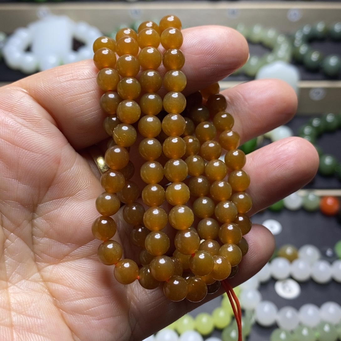 和田玉手串未镶嵌