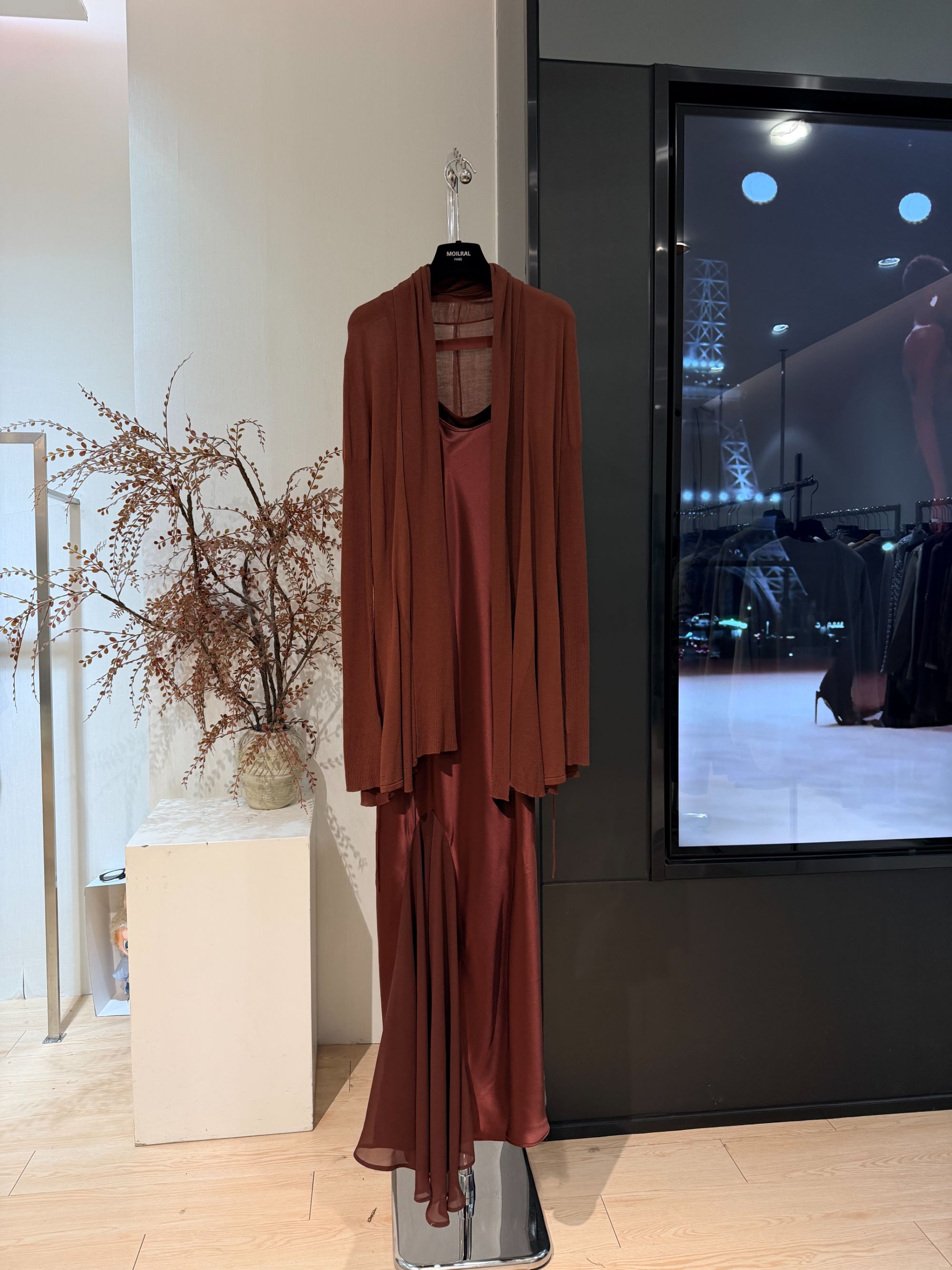 ZZ时尚百搭时尚慵懒风复古两件套衣裙X1043