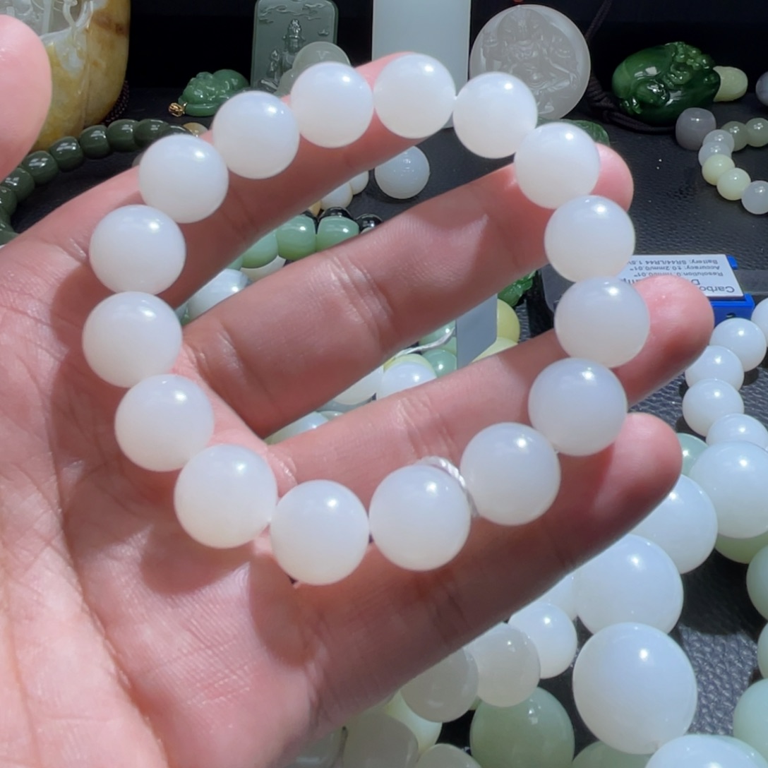 和田玉手串未镶嵌阿*罗