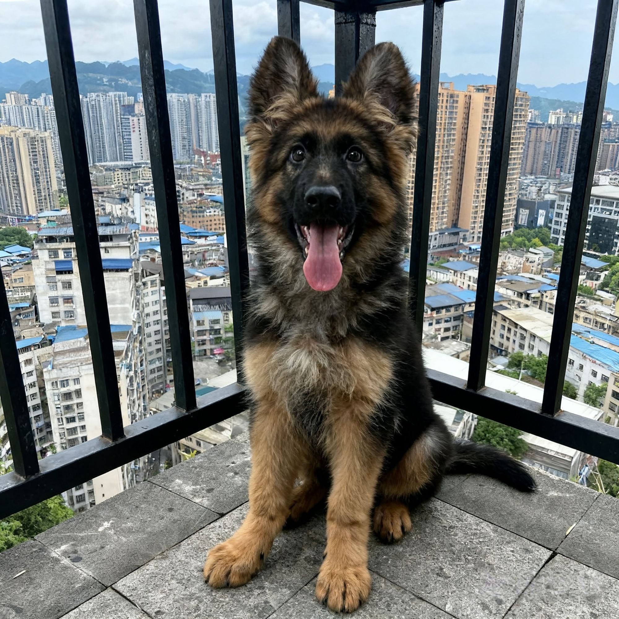德牧幼犬工作犬护卫犬平背霸气看家活体护院狼狗大型犬狗弓背家养