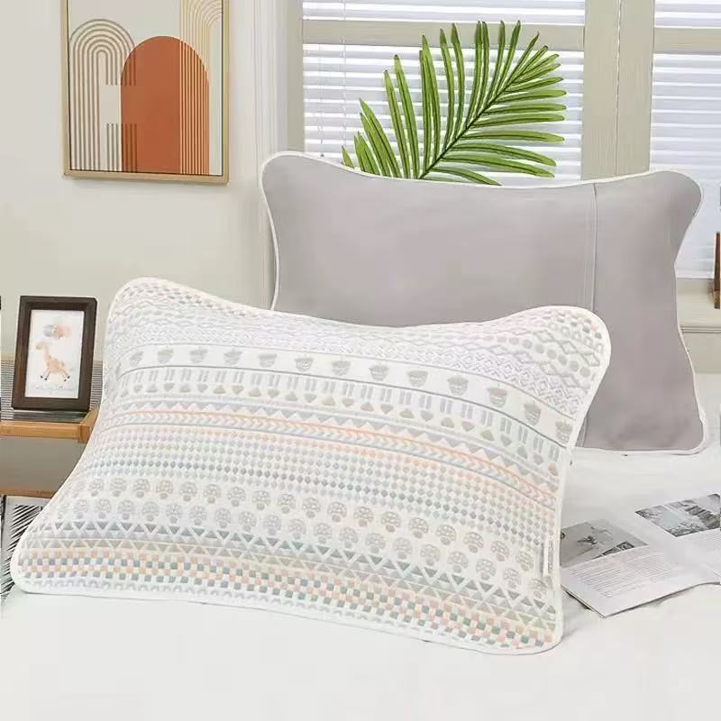 【凉席枕套】枕套纯棉纱布吸湿透气吸汗