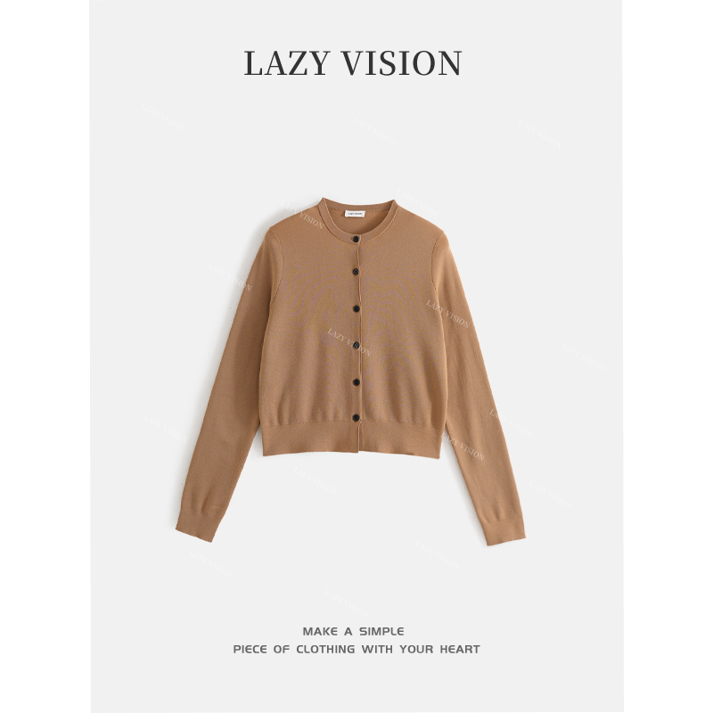 LAZYVISION【织愈】100支双股18针四平针精纺针织衫ZMD-13567小小