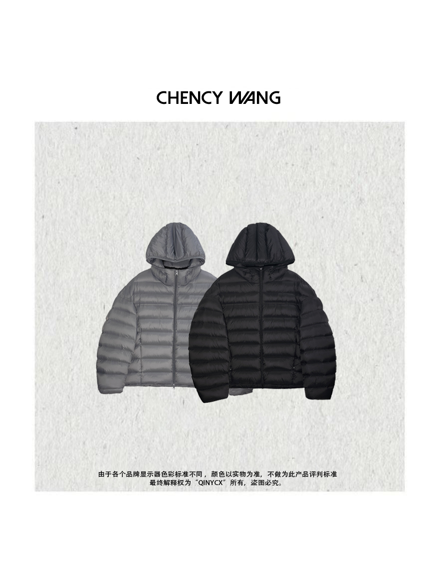 『CHENCY WANG』排骨款 秋冬休闲款羽绒服外套