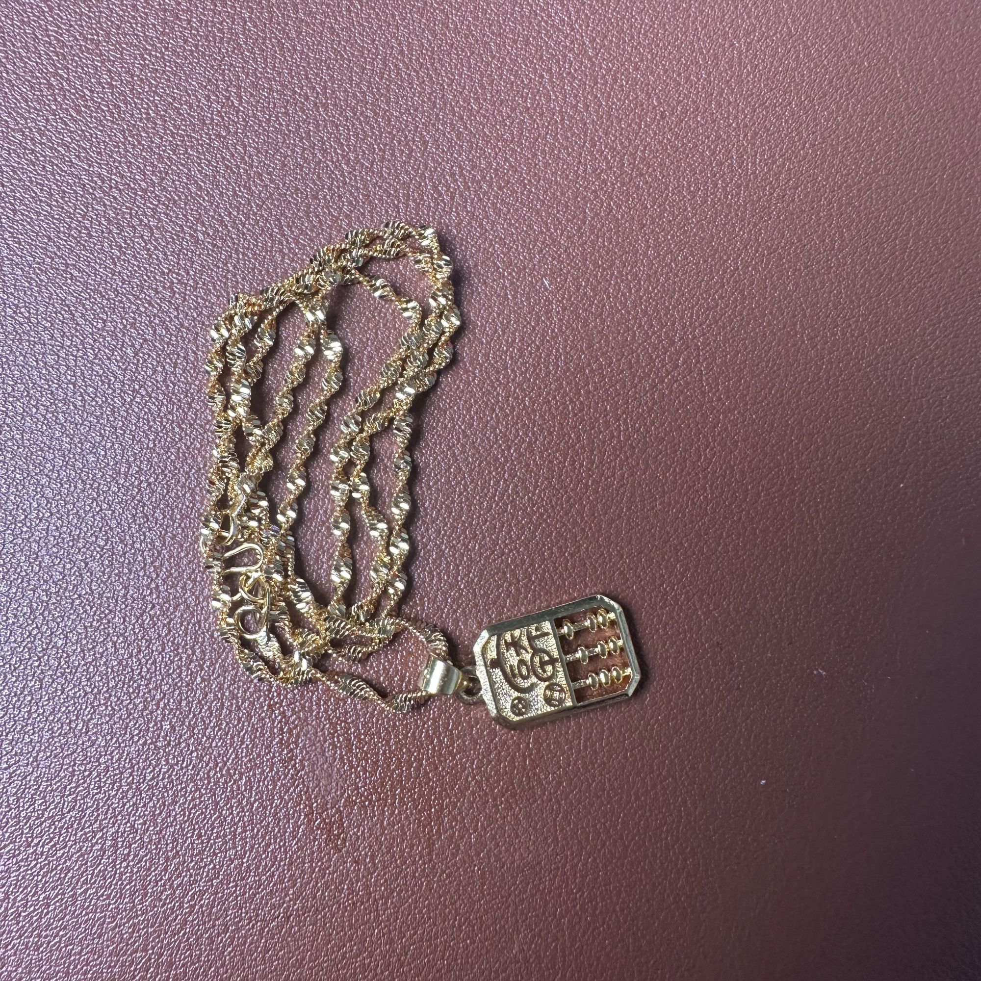 J0072 算盘精品项链