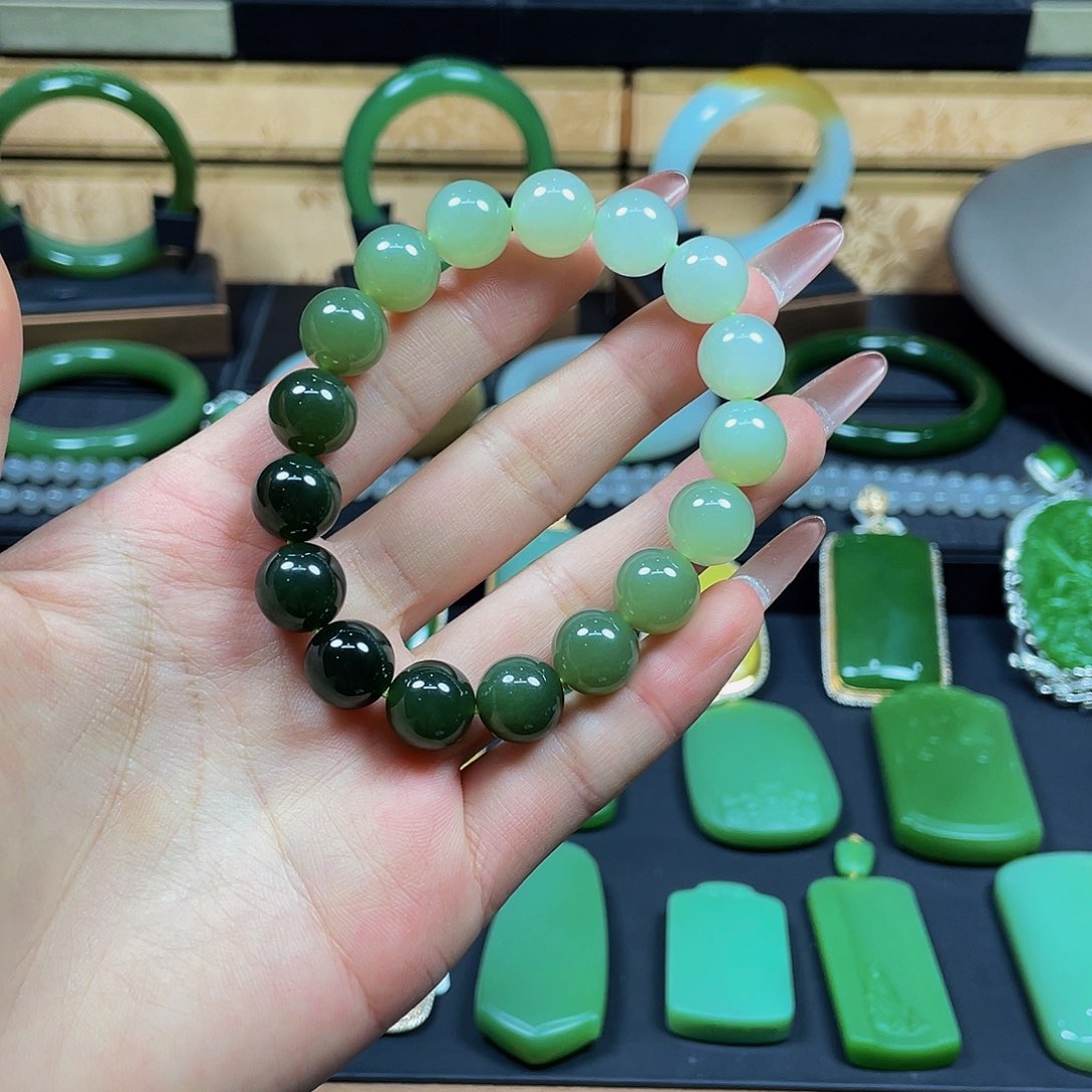 未镶嵌手串和田玉·渐变手串