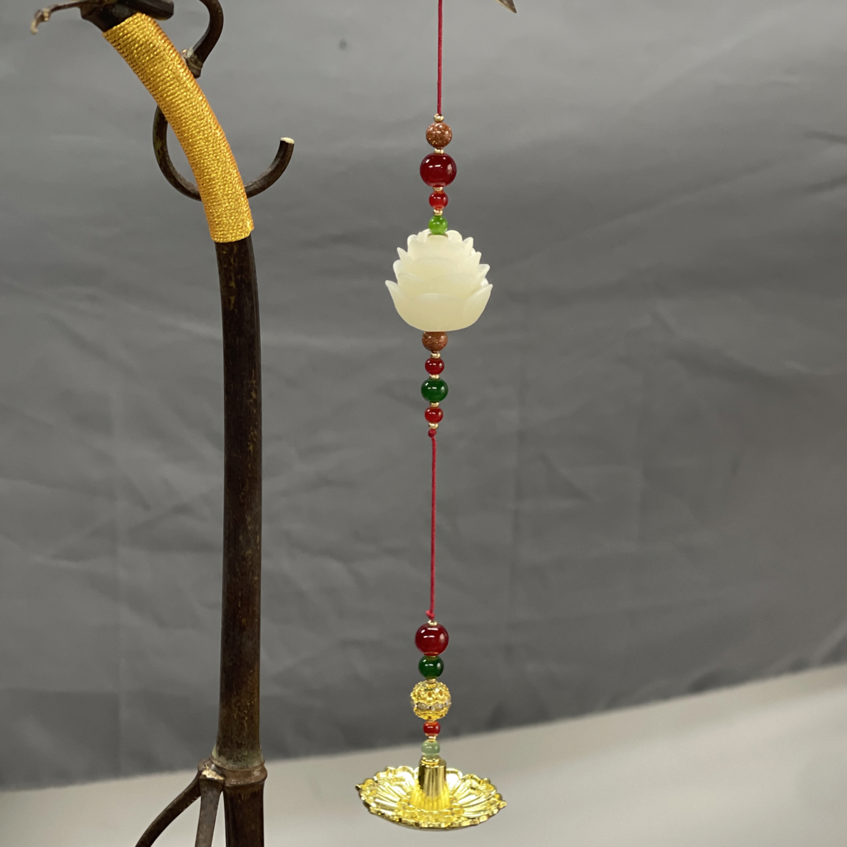 铁合金仿珍珠吊坠 龙挂香线香吊坠装饰国风古典纯手工