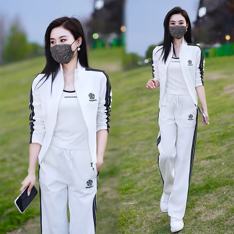 运动服套装女春秋2025年新款高级感棒球服女士运动服套装两件套