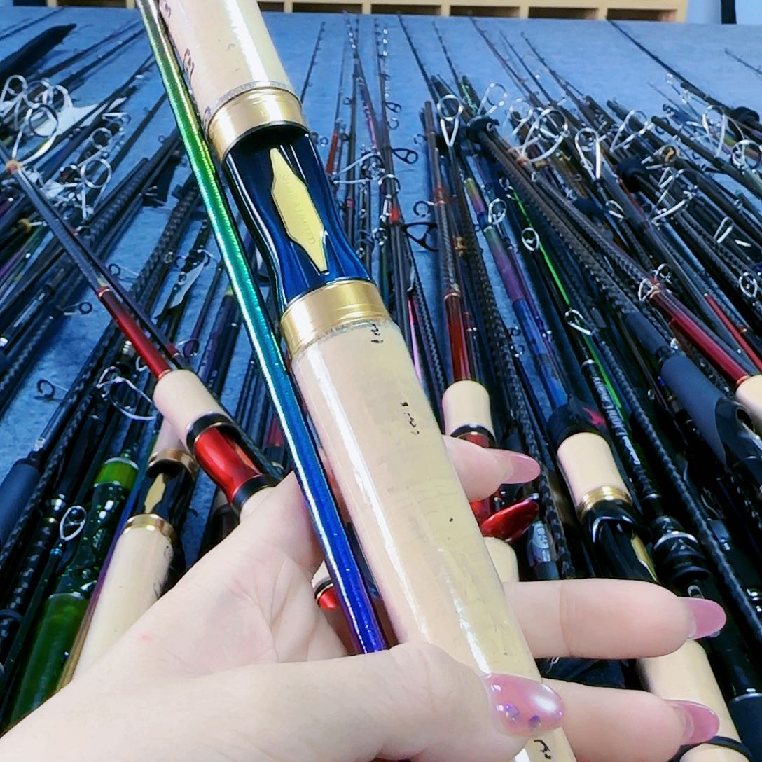 潜***A3.8m碳素路亚竿直柄杆链接