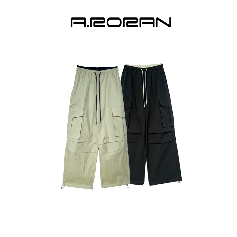 【缪斯】美式复古可束脚hiphop宽松工装男女同款嘻哈百搭