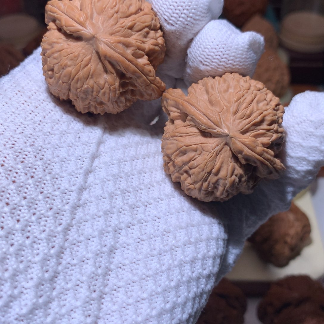 文玩核桃把件全品闷白