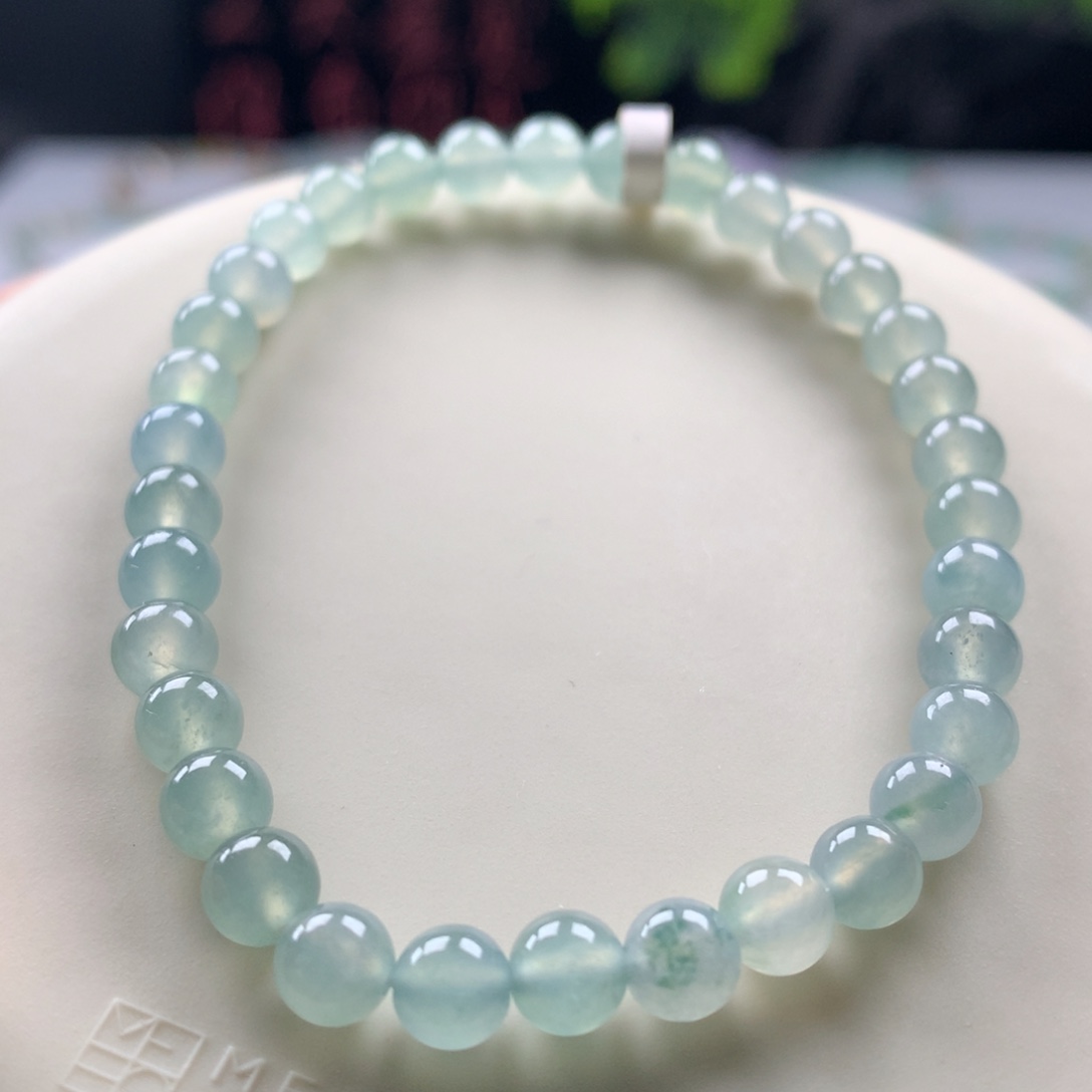 翡翠未镶嵌手链卡5.5