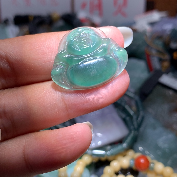 翡翠颈饰未镶嵌保真天然A货翡翠