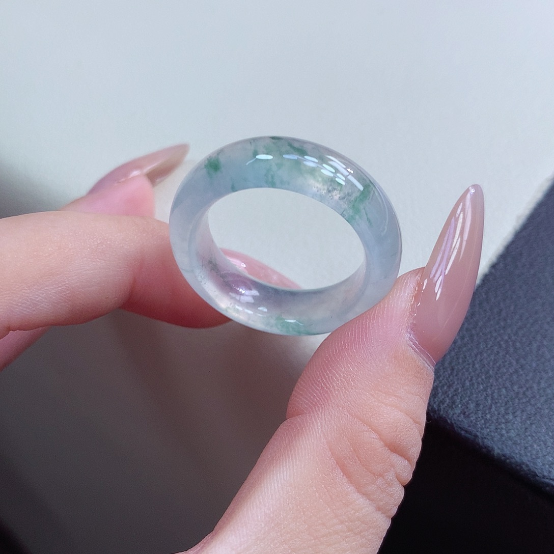 翡翠未镶嵌戒指22-23号