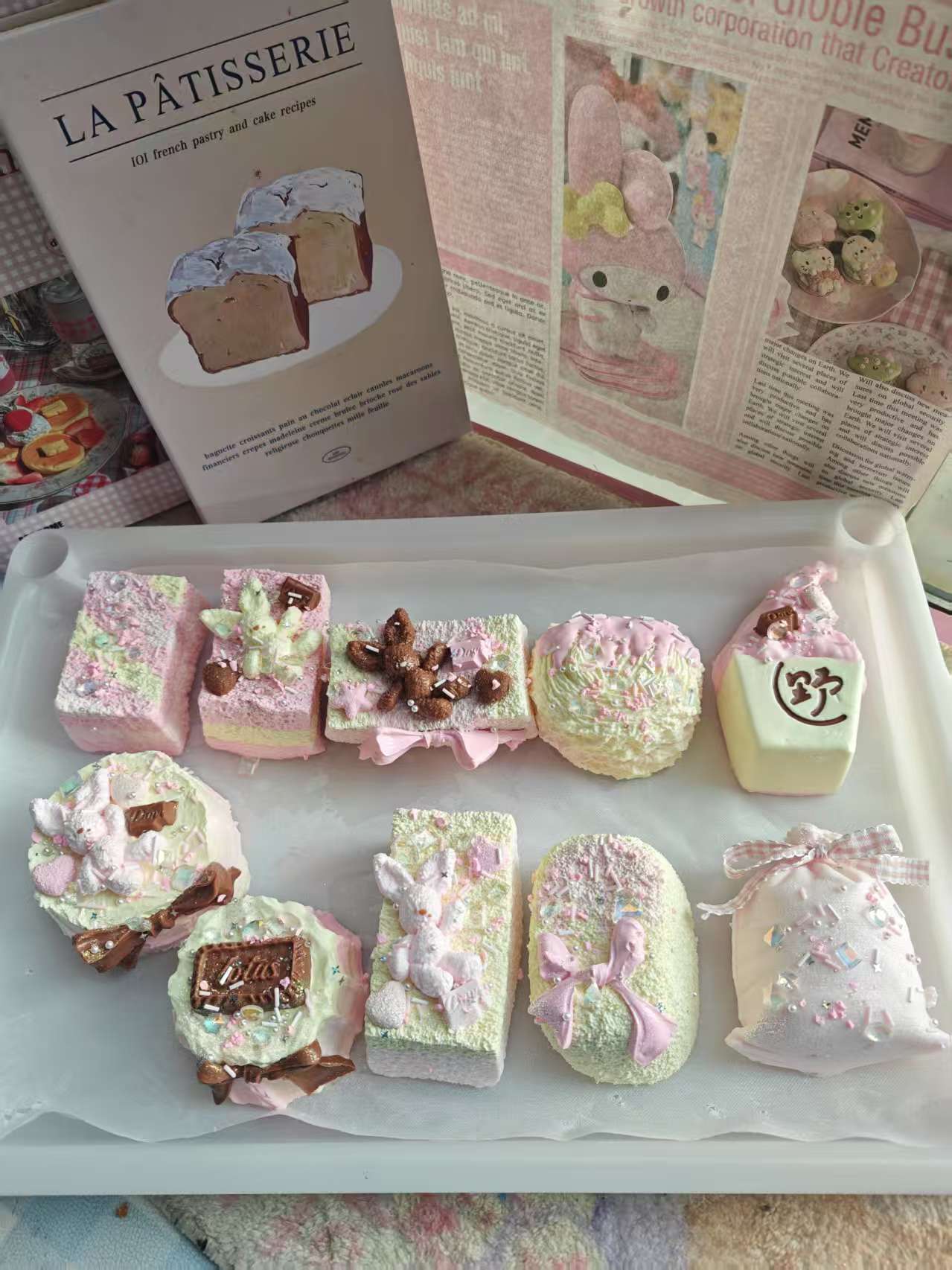 【浅粉清韵系列】猛萌硅胶创意DIY捏捏 默认微瑕