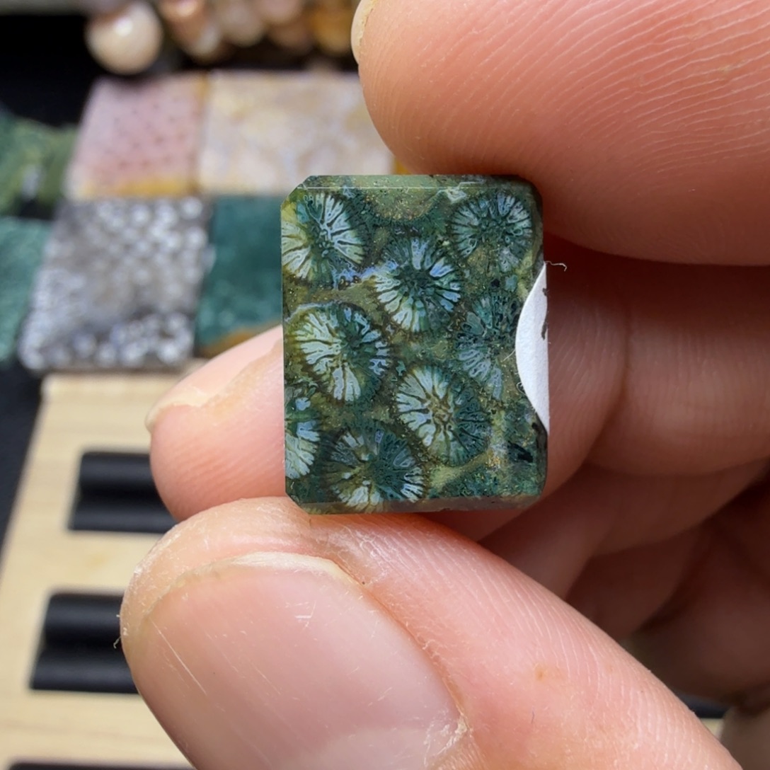 硅化玉未镶嵌纯天然色有机玉石保真色瑕疵特价不退换