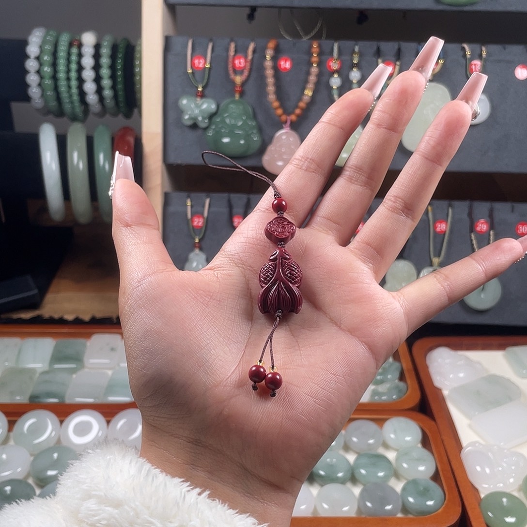 天然辰砂年年有鱼