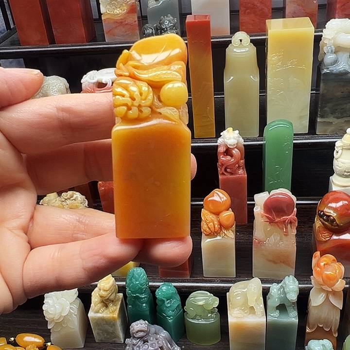 寿山石印石寿山石手工雕刻