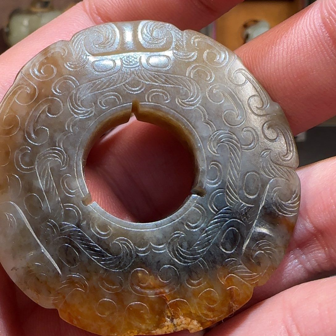 缘***^和田玉（糖玉）未镶嵌车挂